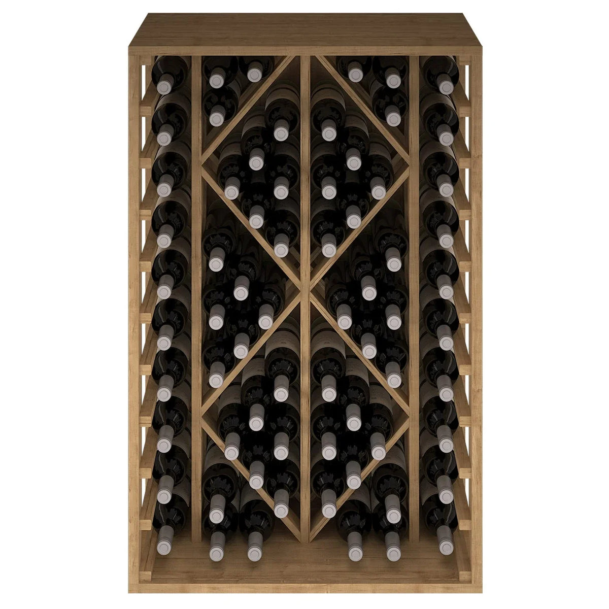 Wine rack for 68 bottles Expovinalia Toral Godello 2530 – Pine with light oak finish – view 4 – EX2530