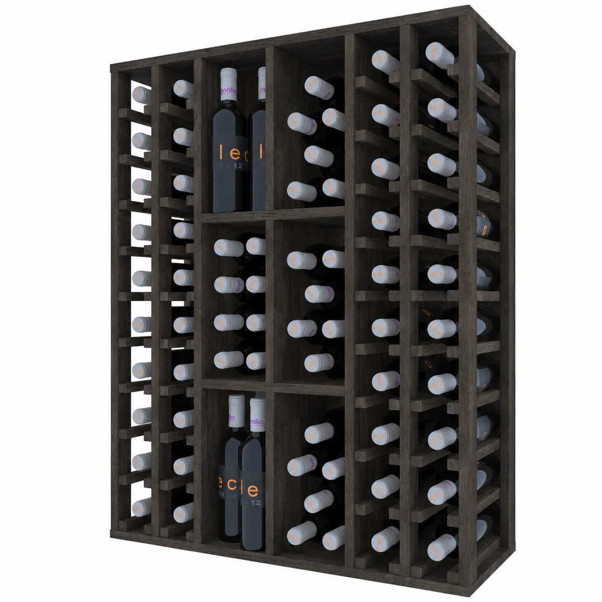 Wine rack for 88 bottles Expovinalia Pitanza Godello 2528 – Black pine – BX2528