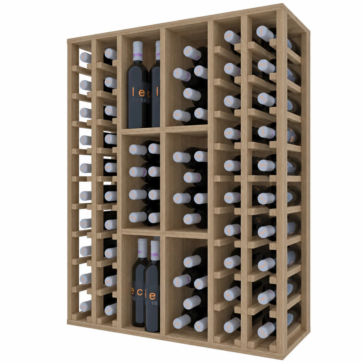 Wine rack for 88 bottles Expovinalia Pitanza Godello 2528 – Natural oak – ER2528
