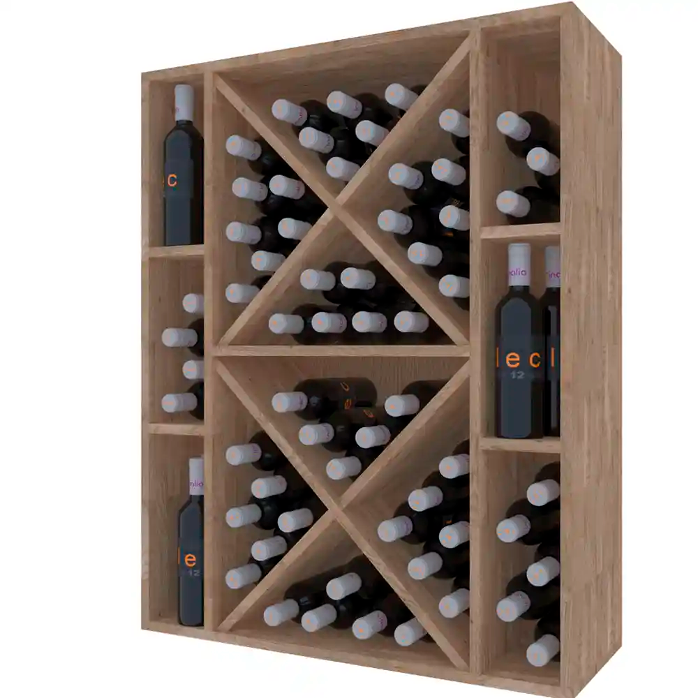 Wine rack for 90 bottles Expovinalia Toral Godello 2538 – Natural oak – ER2538